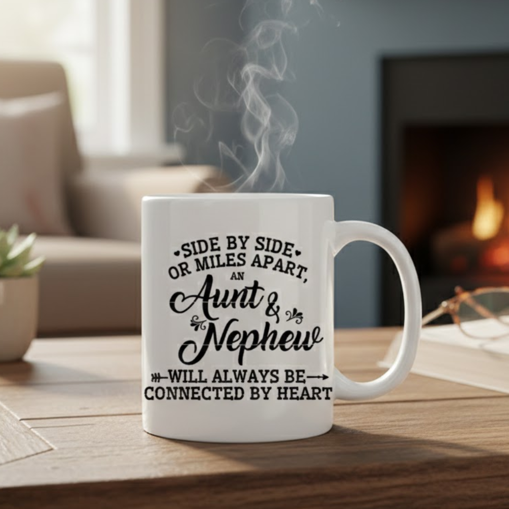 11 oz Ceramic Aunt and Nephew Coffee Mug Reusable Drinkware