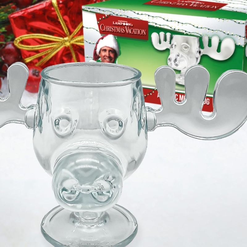 Moose Goblet Christmas Theme Stemmed Cup
