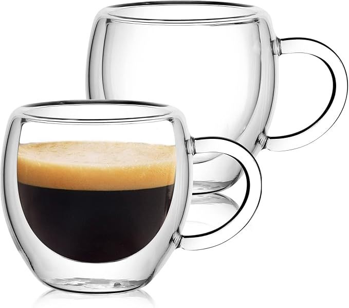 Double Wall Espresso Cups For Coffee-Mineral Mug