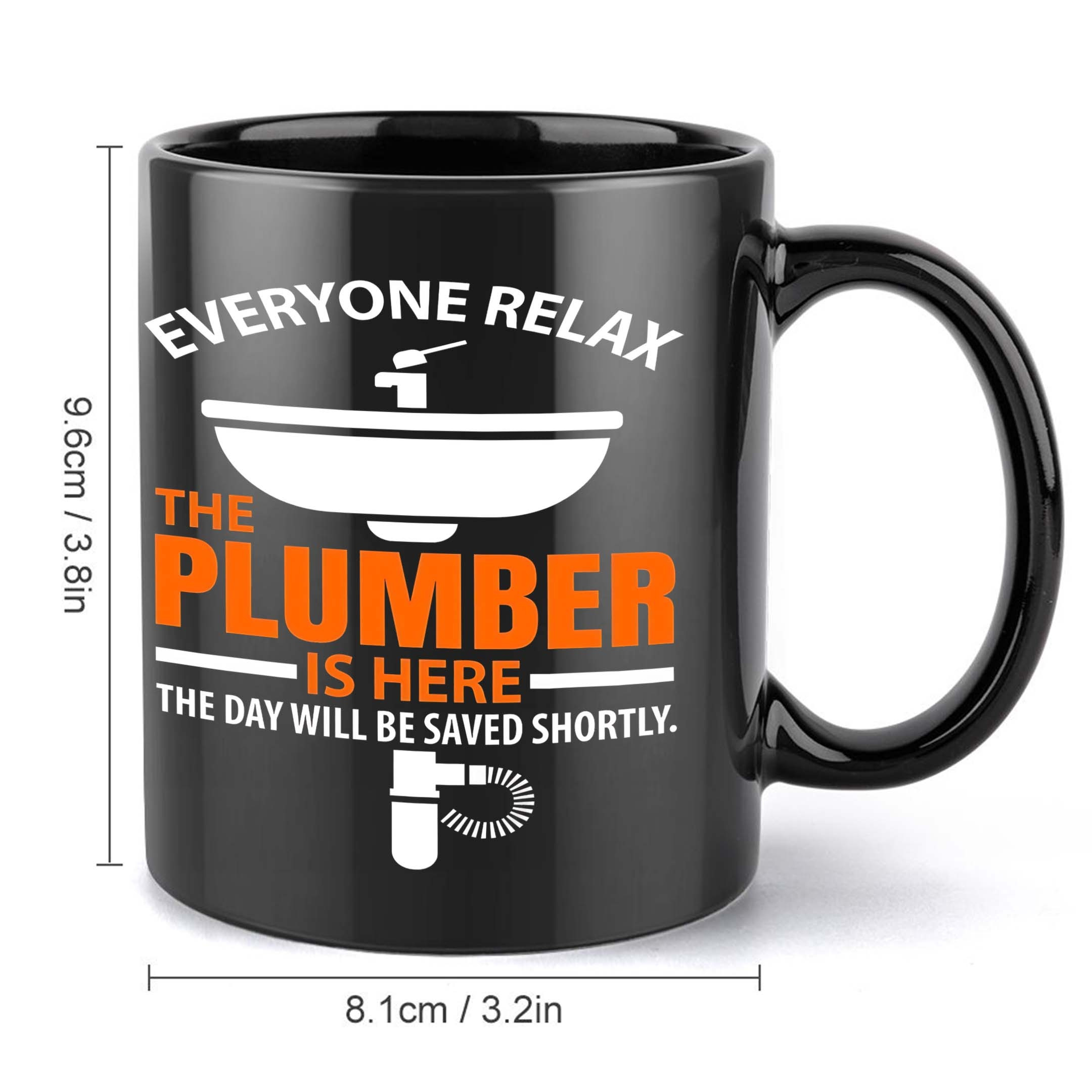 1pc Plumber Themed Ceramic Mug 11oz