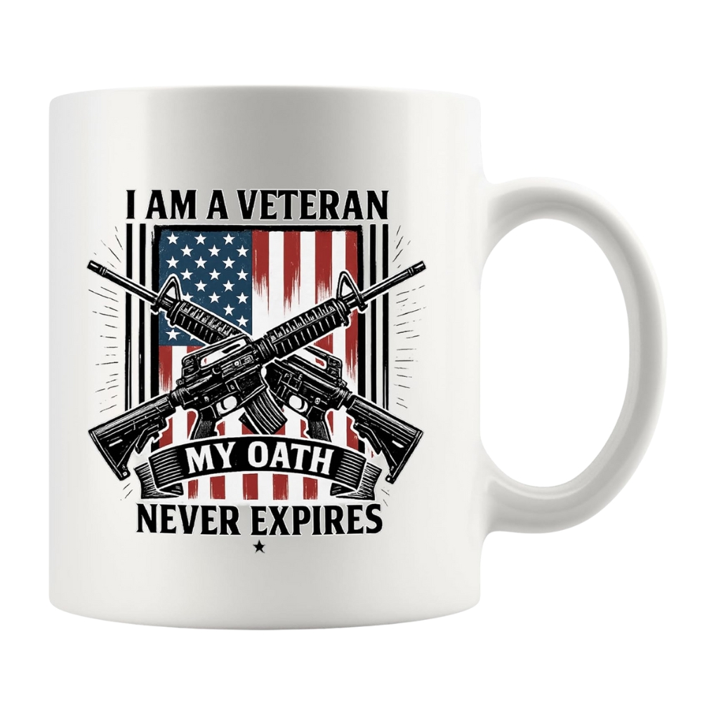 I Am A Veteran My Oath Never Expires Veteran Gifts Patriotic American Flag
