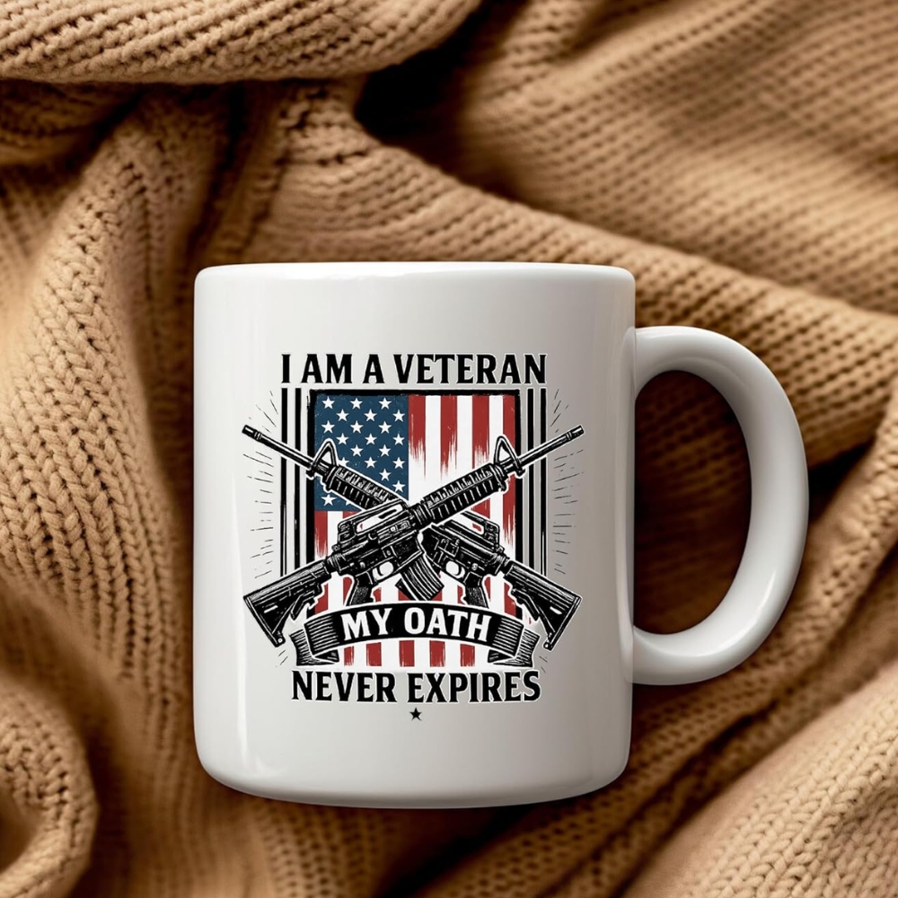 I Am A Veteran My Oath Never Expires Veteran Gifts Patriotic American Flag