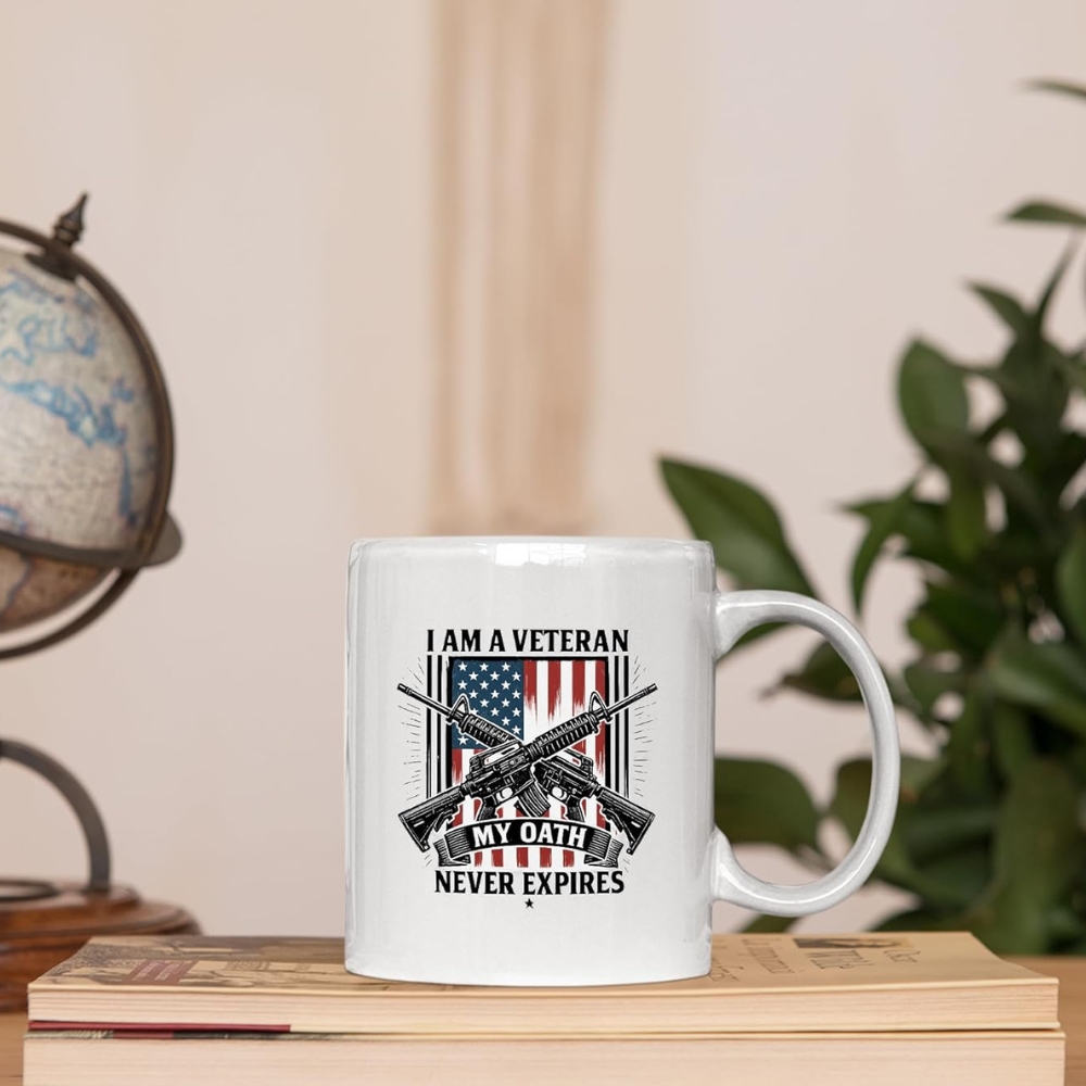 I Am A Veteran My Oath Never Expires Veteran Gifts Patriotic American Flag