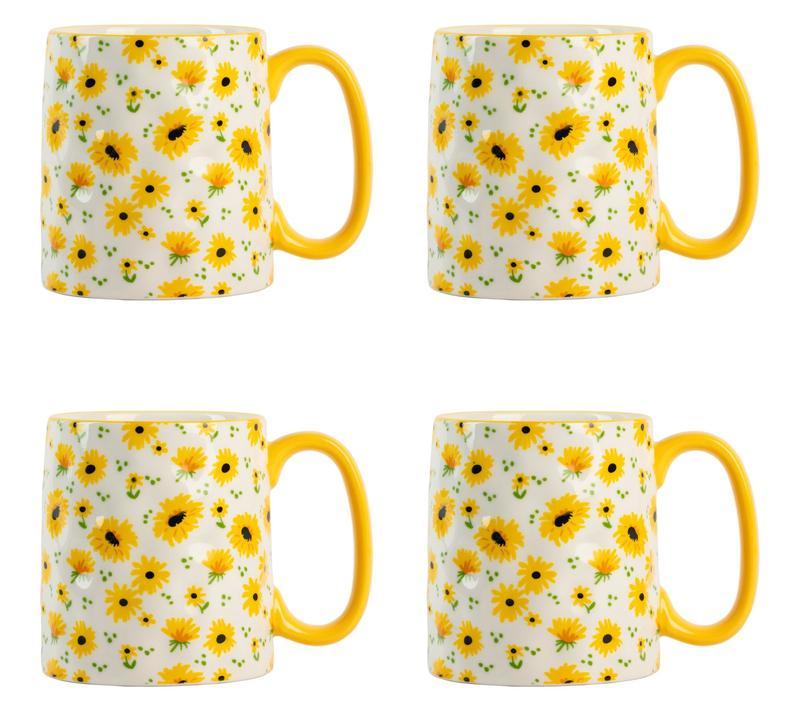 Pack Of 4 Strawberry Street Bella Printed Mug Set