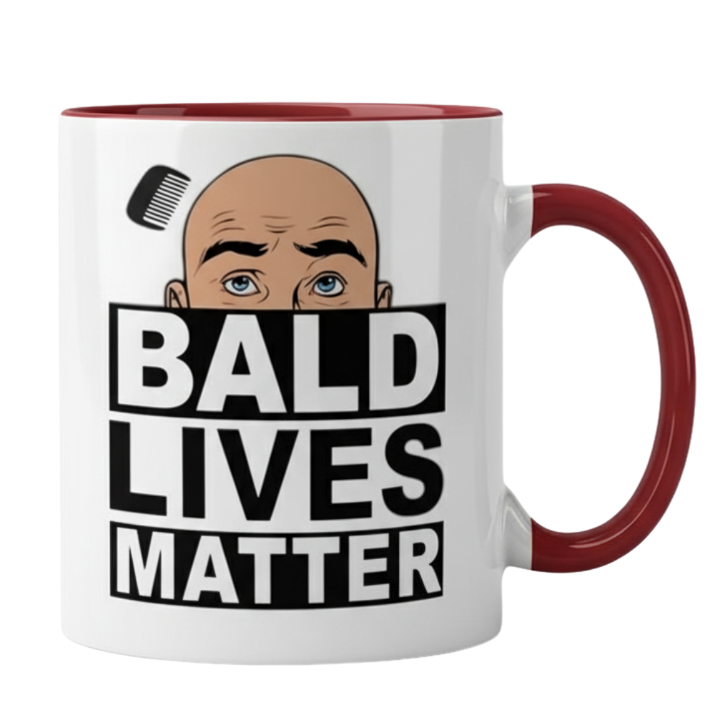 1 Piece Of Bald Lives Matter Funny Coffee Mug