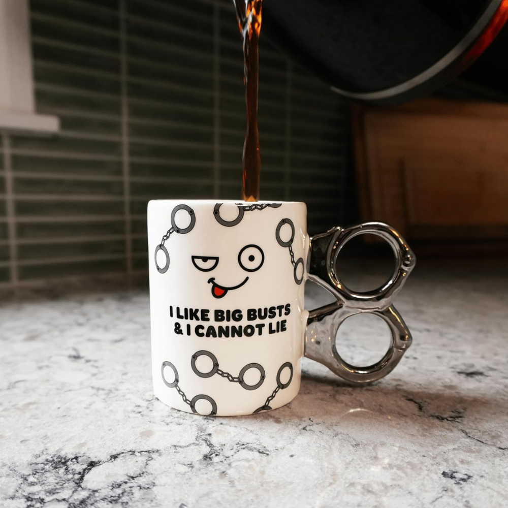 12 oz Ceramic Funny Police Busts Quote Coffee Mug Law Enforcement Drinkware