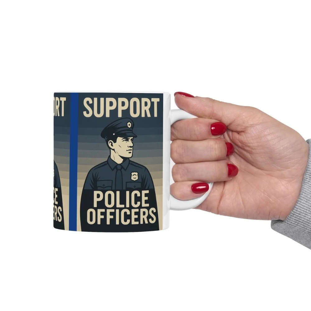Police Officers Ceramic Mug, Law Enforcement Appreciation, Police Supporter
