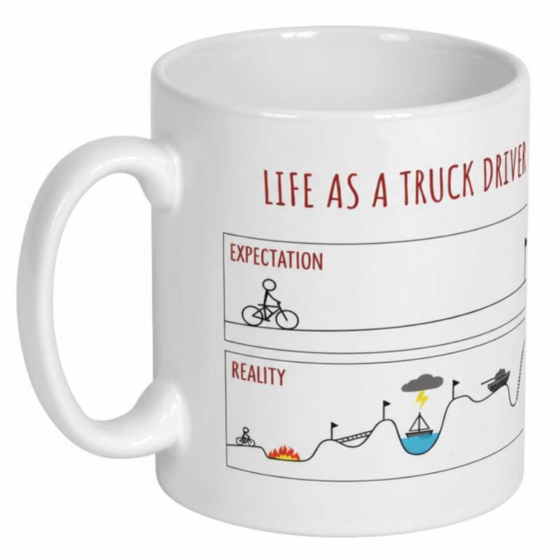 Expectations Vs Reality Truck Driver Funny Gift Truck Driver Gift