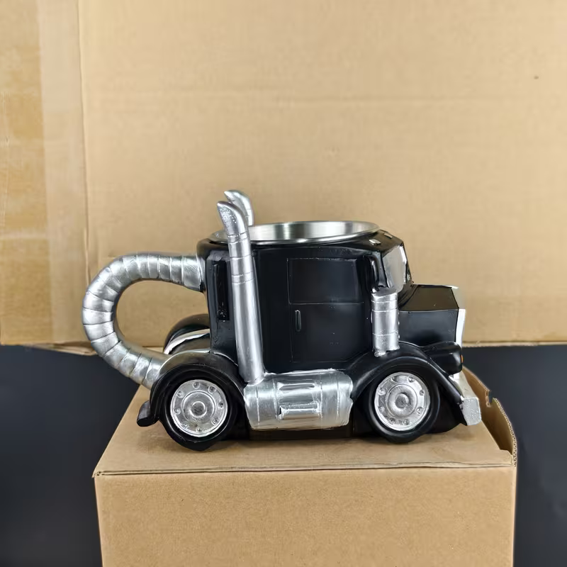 Mugs Coffee Cups Handcrafted Truck Shaped Coffee Cup Reusable ABS Plastic