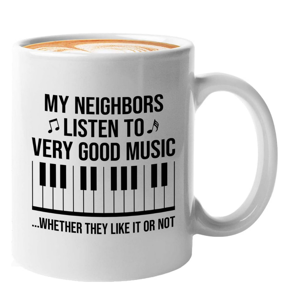 Inspirational Piano Player Quote Print For Musician Coffee Mug