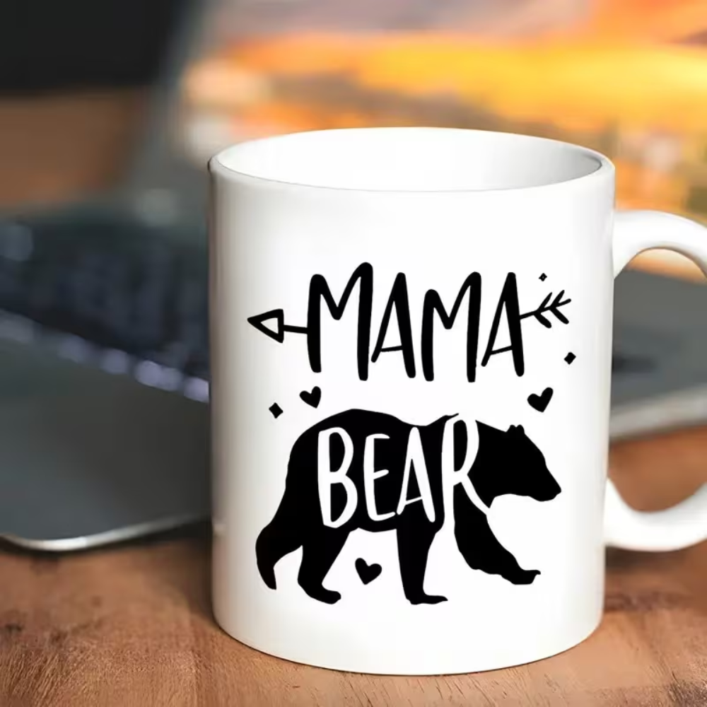 1 Piece 11Oz Ceramic Coffee Mug Mama Bear Mothers Day Cup