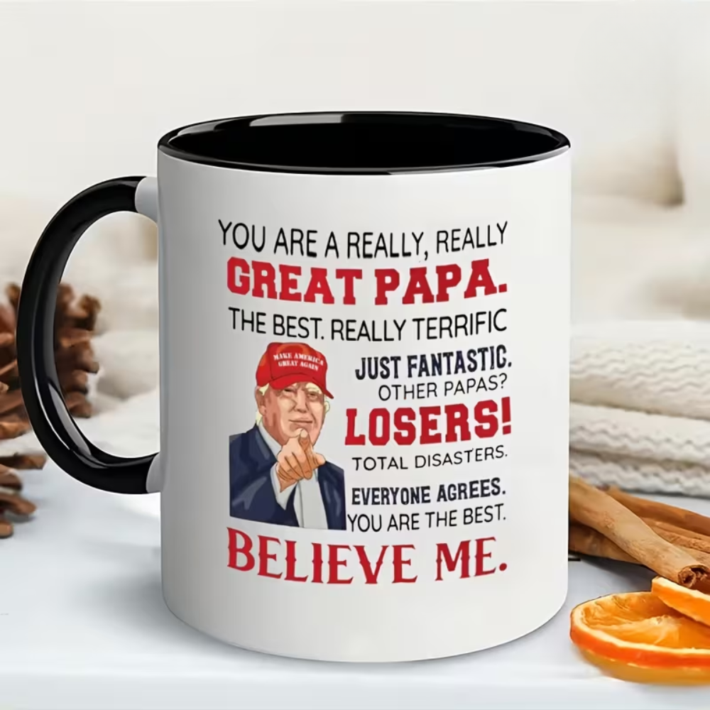11 oz Ceramic Funny Papa Coffee Mug Office Drinkware 1pc