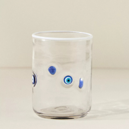 Embossed Glass Tumbler-Mineral Mug