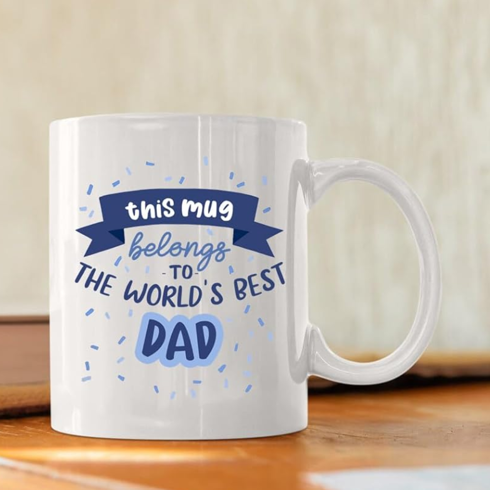 11 oz Ceramic World Best Dad Coffee Mug Funny Gift Drinkware