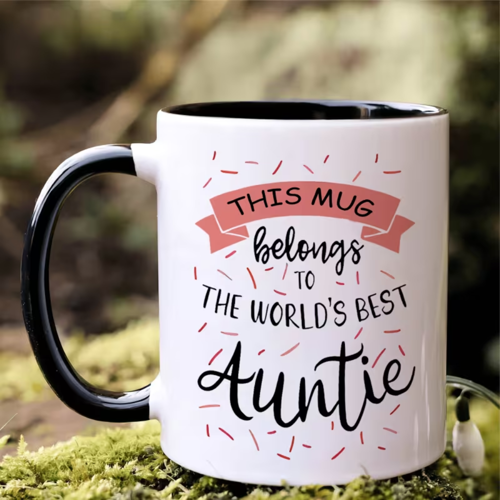 11 oz Ceramic Worlds Best Aunt Coffee Mug Gift Drinkware