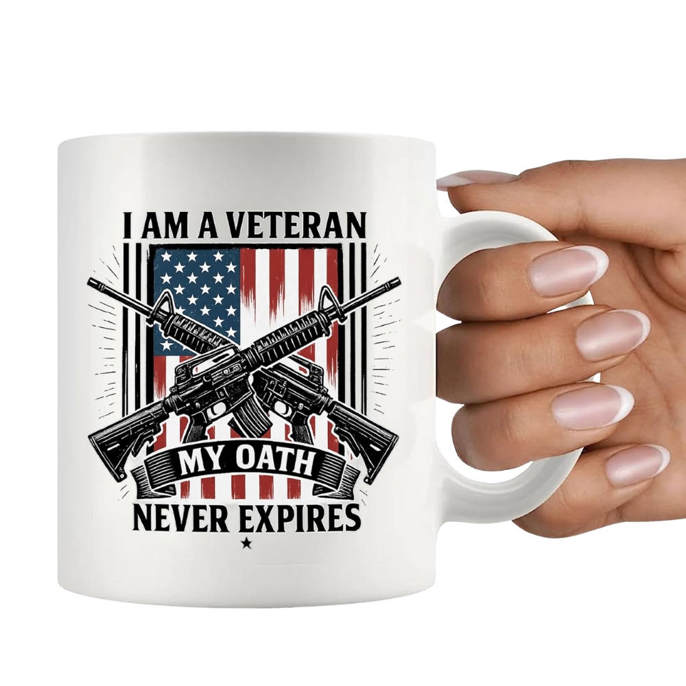 I Am A Veteran My Oath Never Expires Veteran Gifts Patriotic American Flag