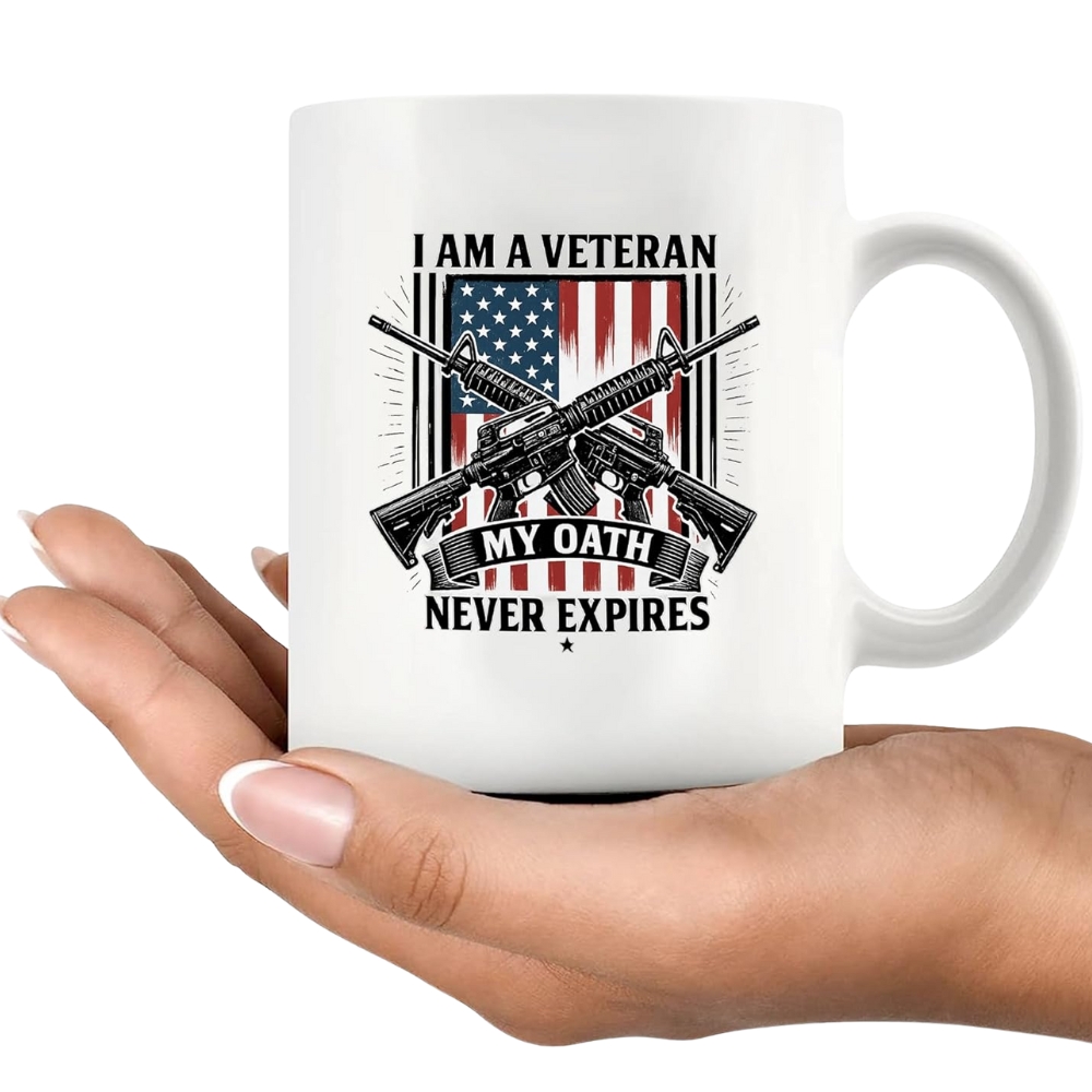 I Am A Veteran My Oath Never Expires Veteran Gifts Patriotic American Flag
