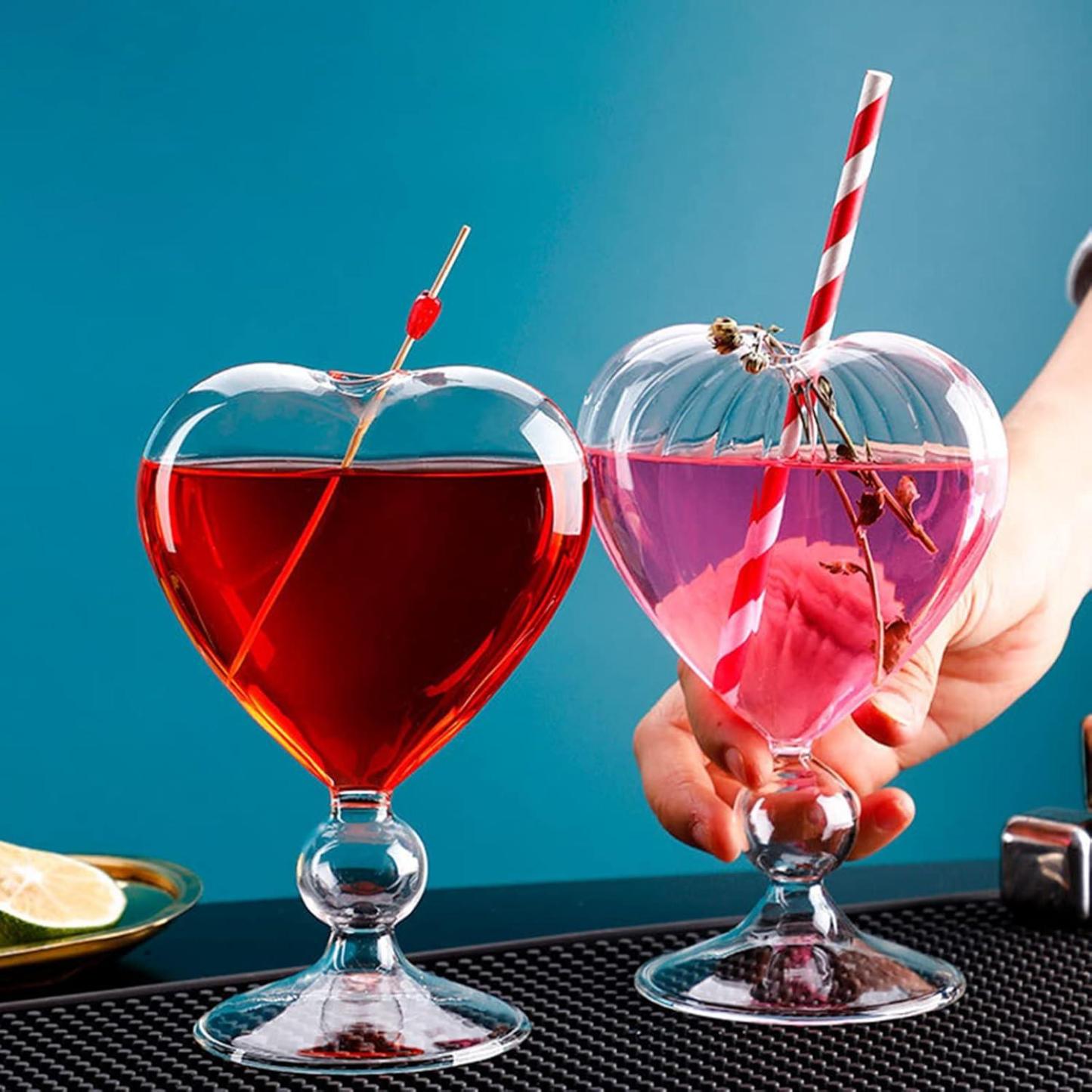 2 Pack Cocktail Glasses With Straws – Drinkware for Every Occasion-Mineral Mug