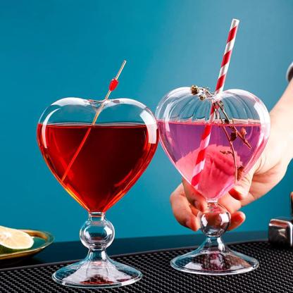 2 Pack Cocktail Glasses With Straws – Drinkware for Every Occasion-Mineral Mug