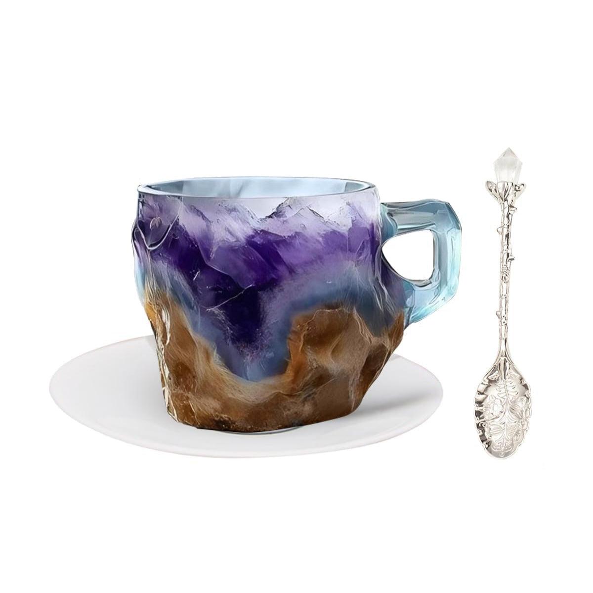 Geode Crystal Resin Mug-Mineral Mug