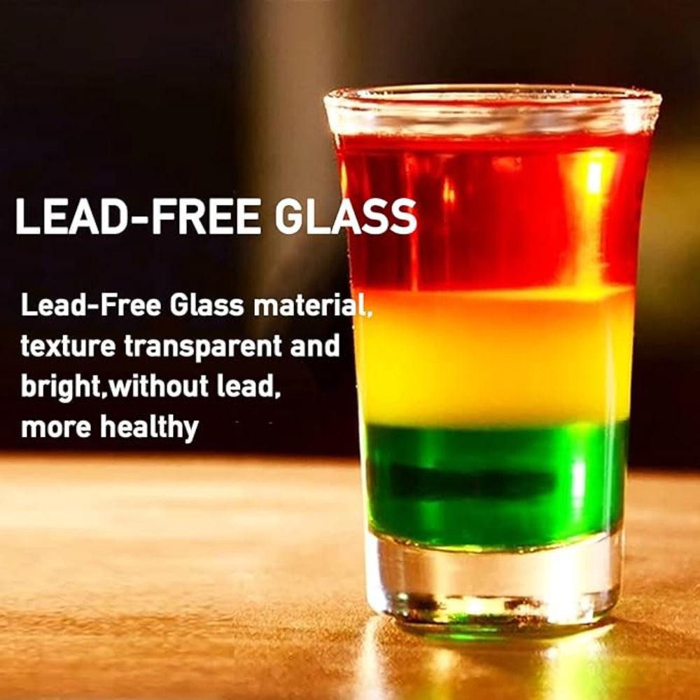 Clear Round Shot Glasses-Mineral Mug