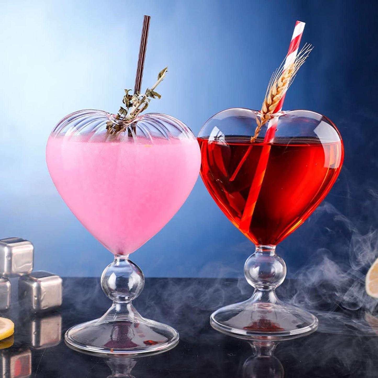 2 Pack Cocktail Glasses With Straws – Drinkware for Every Occasion-Mineral Mug