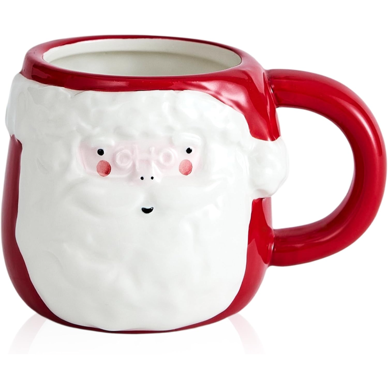 12oz Santa Themed Christmas Mugs