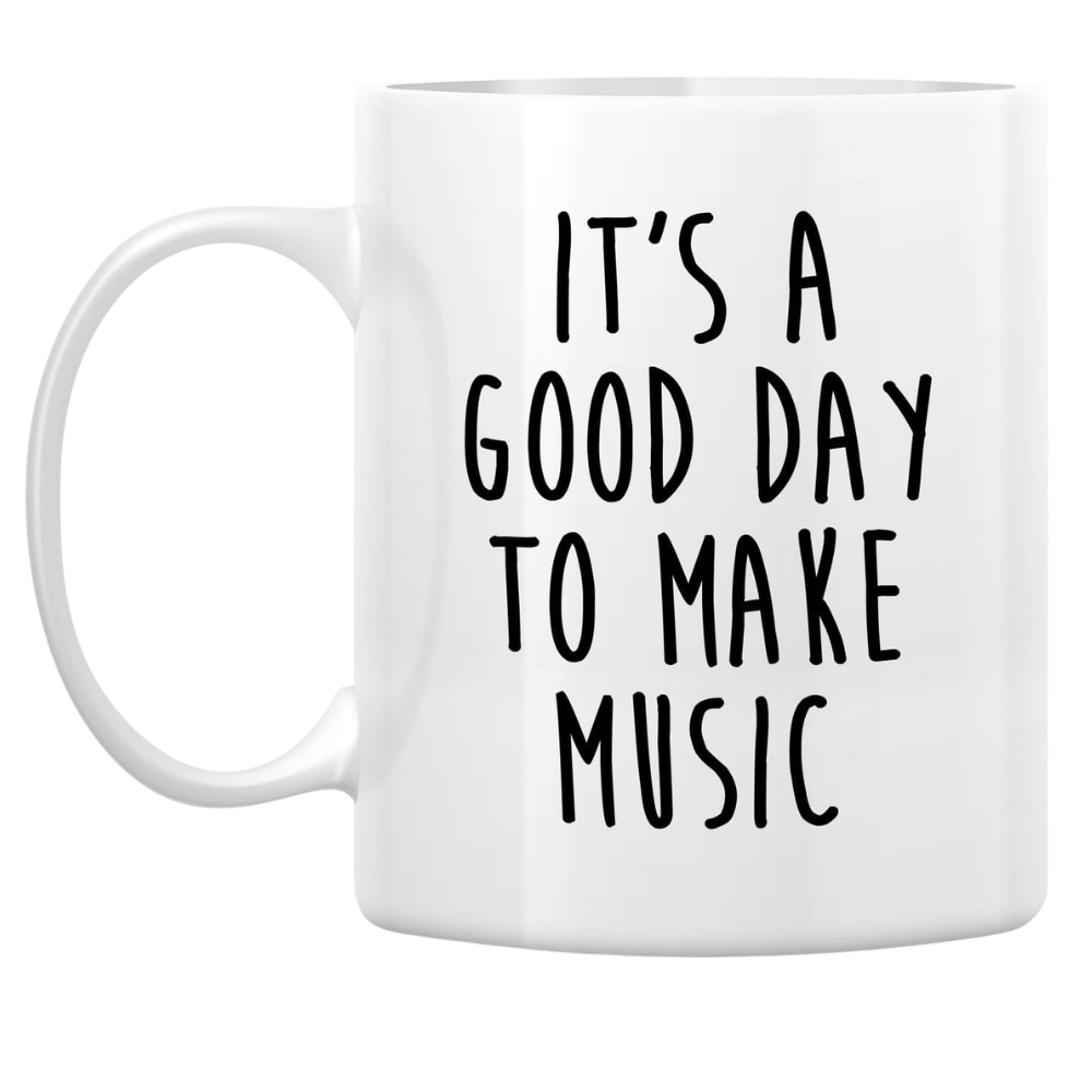 Ceramic Mug - Make Music - 11 Oz Coffee Cup for Music Lovers - Birthday, Holidays Gift