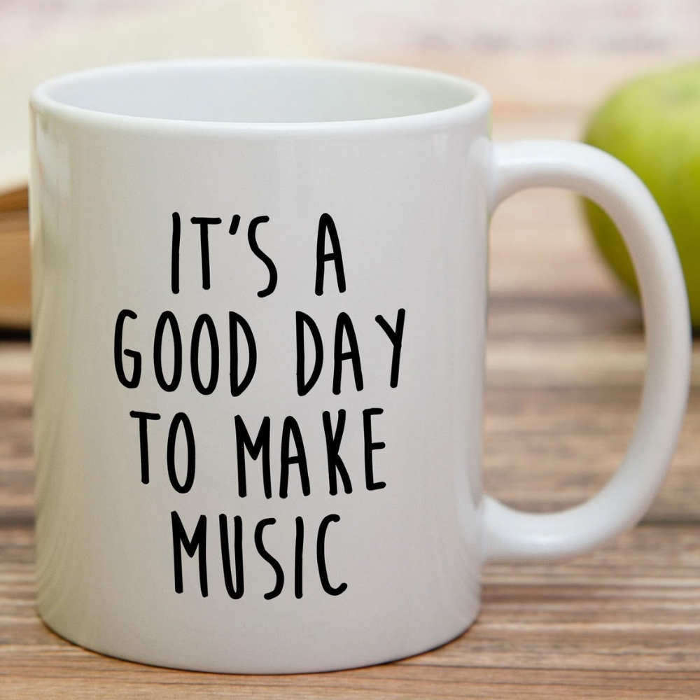 Ceramic Mug - Make Music - 11 Oz Coffee Cup for Music Lovers - Birthday, Holidays Gift
