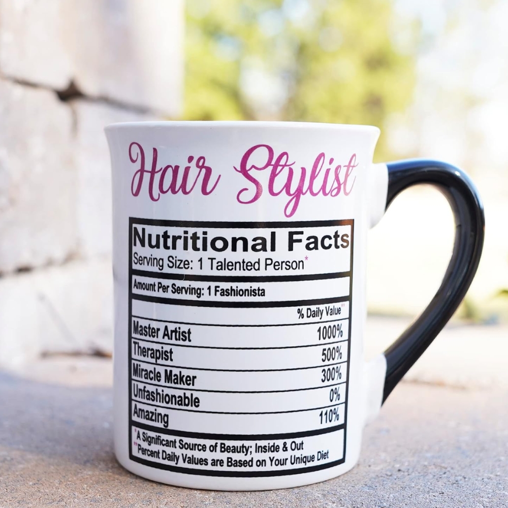 Cottage Creek Hairstylist Mug, 16 oz, Ceramic, Microwave Safe, Great for Home