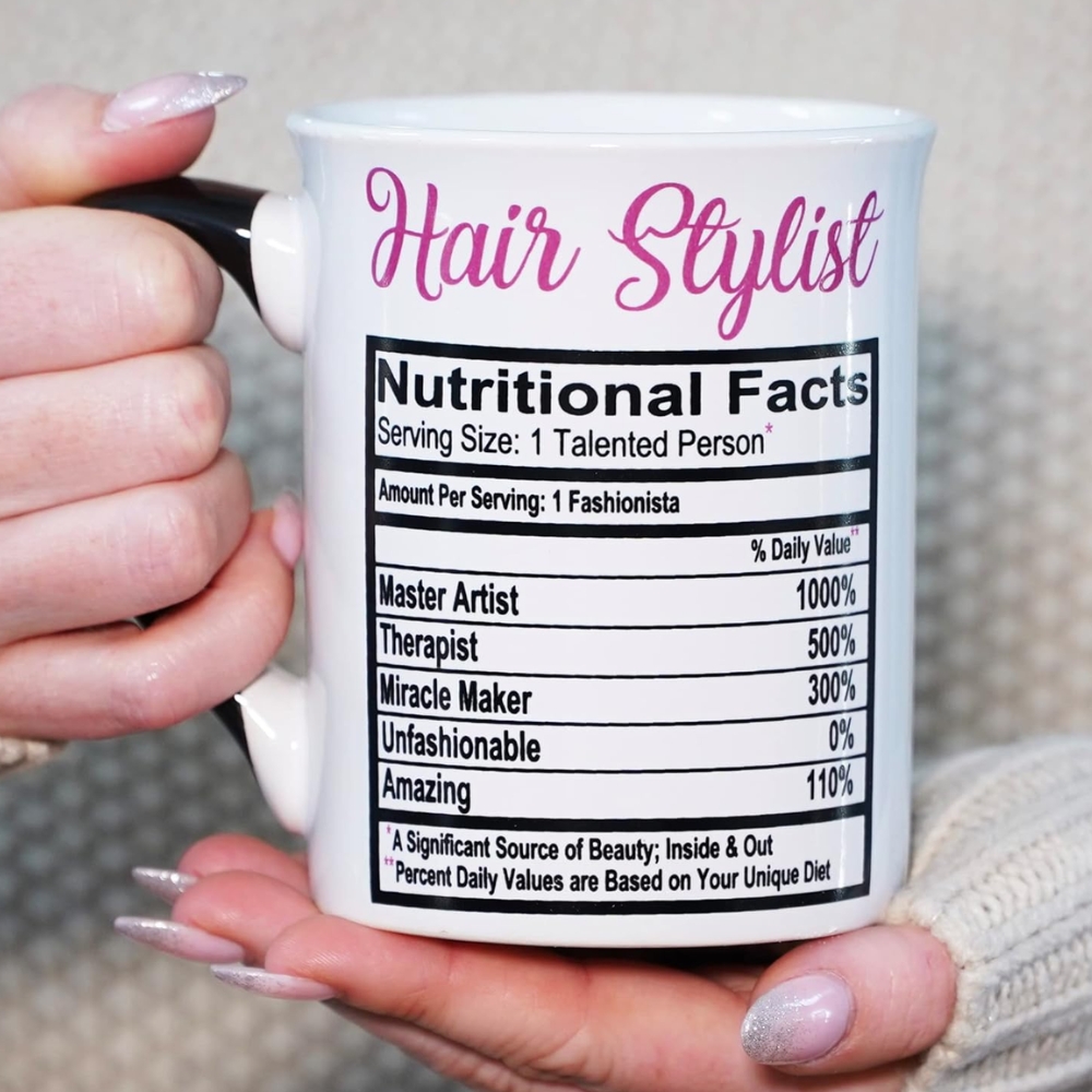 Cottage Creek Hairstylist Mug, 16 oz, Ceramic, Microwave Safe, Great for Home
