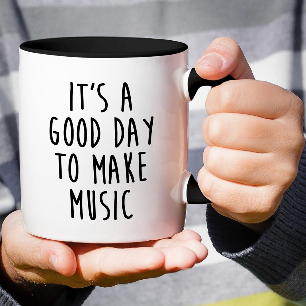 Ceramic Mug - Make Music - 11 Oz Coffee Cup for Music Lovers - Birthday, Holidays Gift