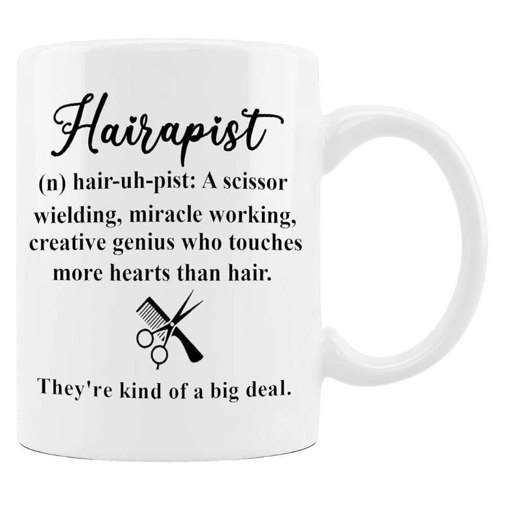 Hairapist Miracle Worker Mug – Funny Hairstylist & Hairdresser Gift, Thank You Present