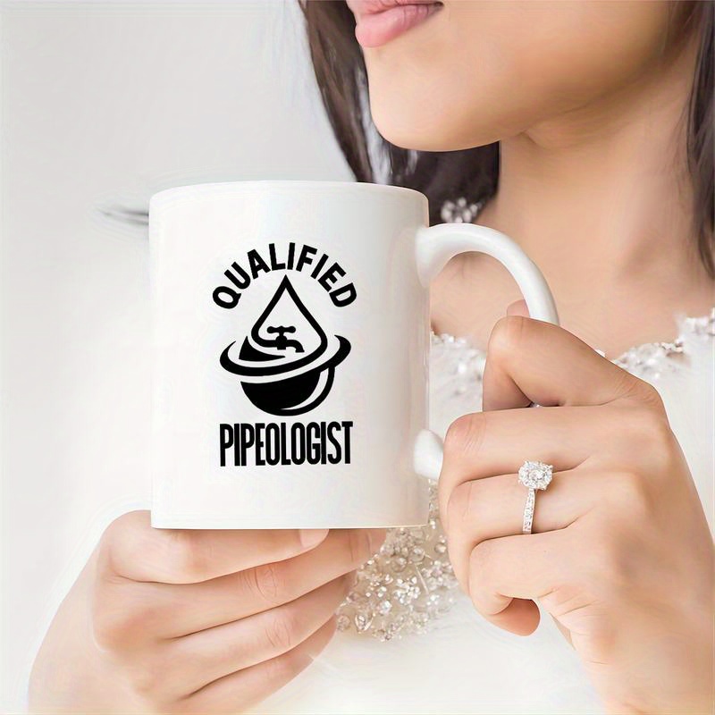 1pc 11oz Ceramic Mug Coffee Mug High Quality Gift For Plumbers