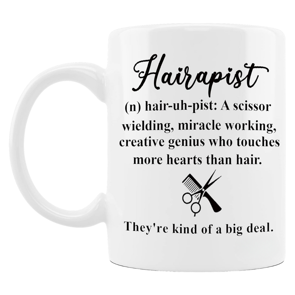 Hairapist Miracle Worker Mug – Funny Hairstylist & Hairdresser Gift, Thank You Present