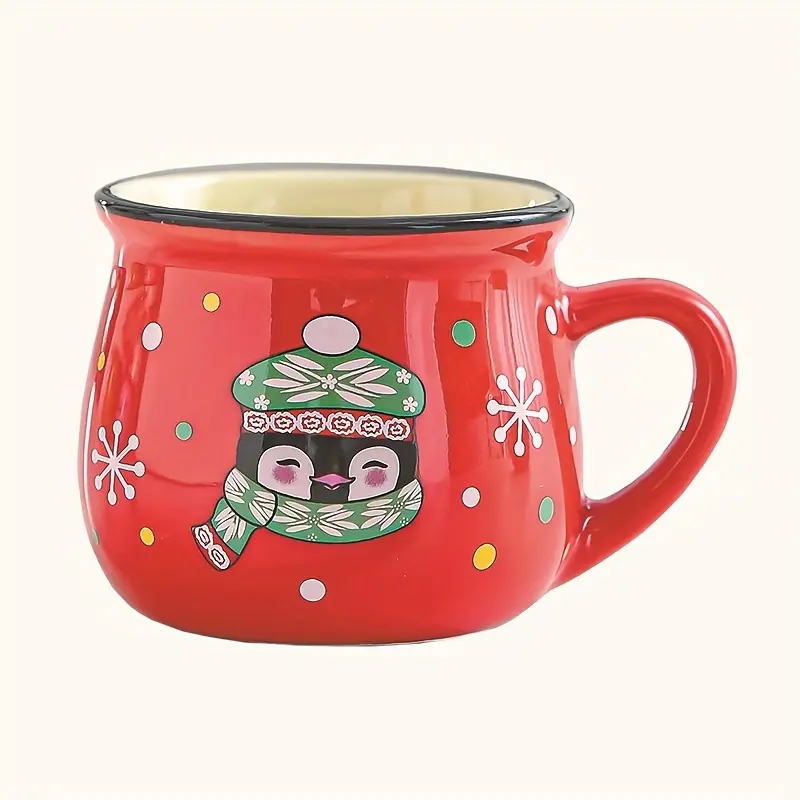 Pack Of 2 Ceramic Christmas Holiday Coffee Mugs 