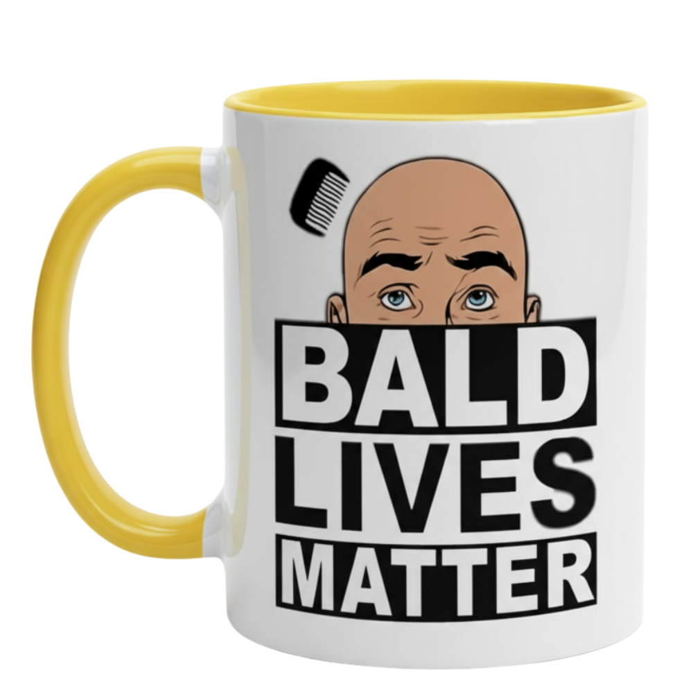 1 Piece Of Bald Lives Matter Funny Coffee Mug