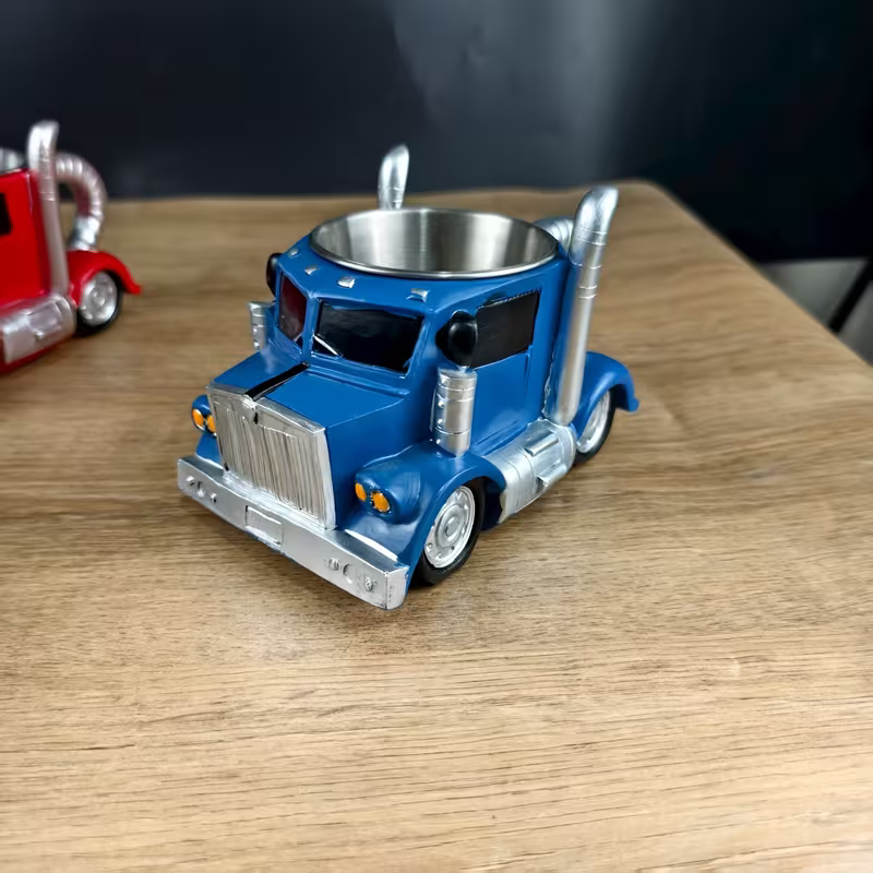 Mugs Coffee Cups Handcrafted Truck Shaped Coffee Cup Reusable ABS Plastic