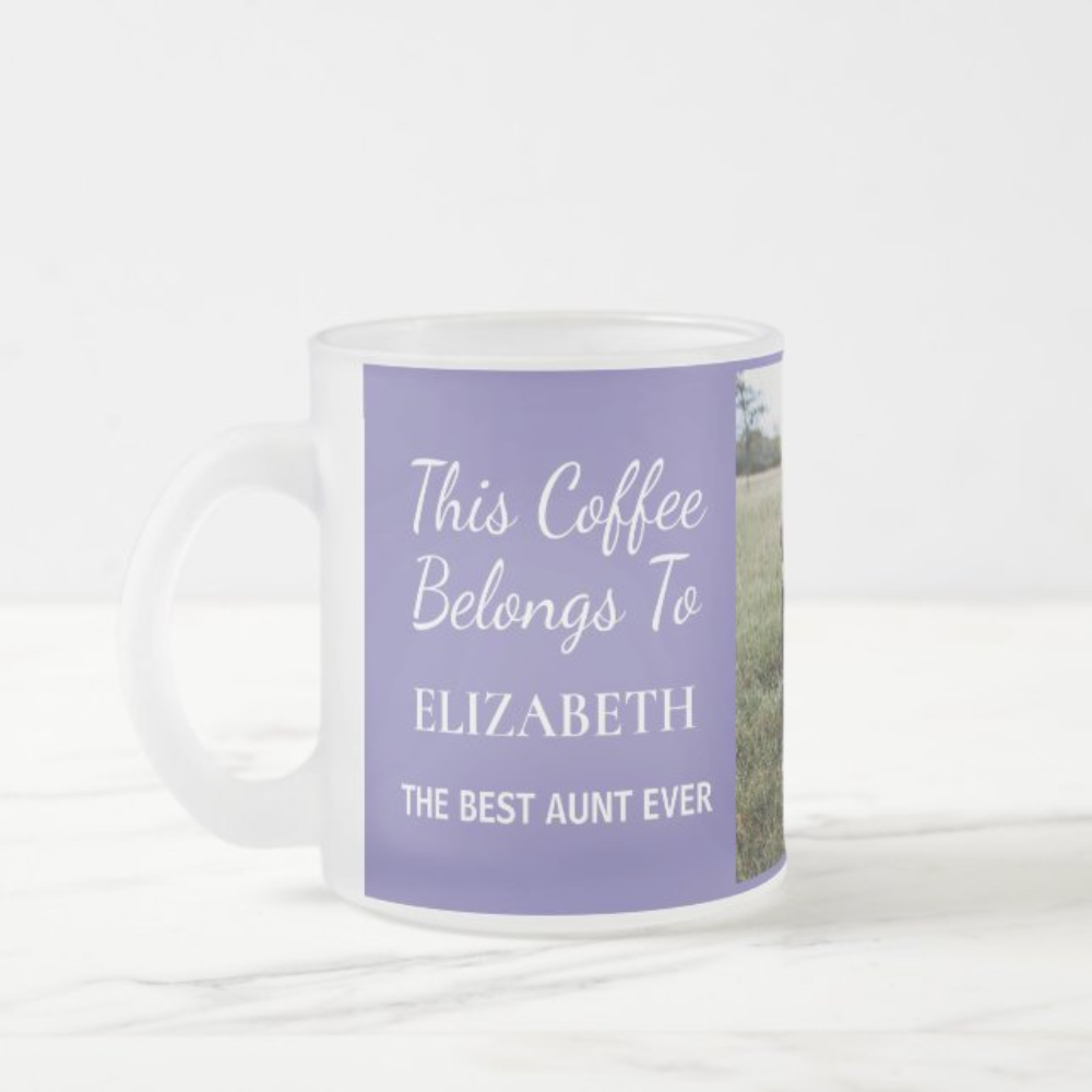 Personalized Aunt Photo Coffee Mug With Custom Name