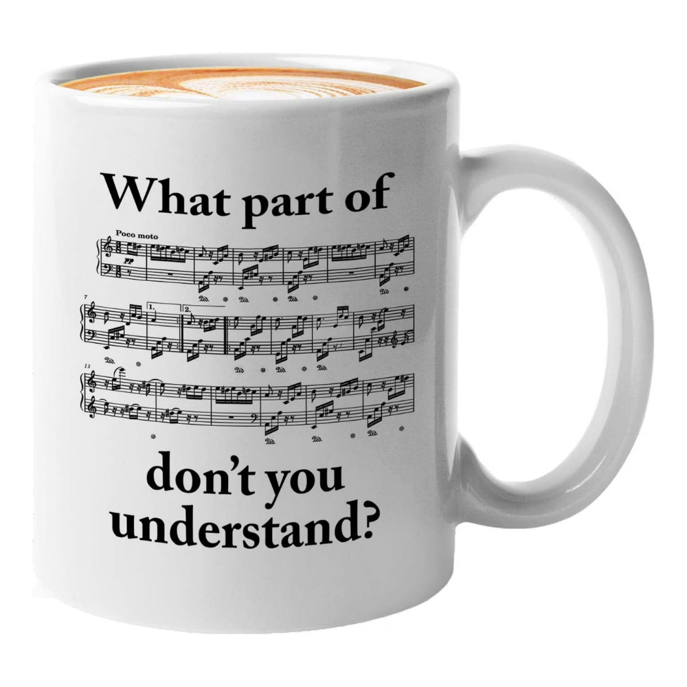 88 Keys Piano Player Themed Musician Coffee Mug