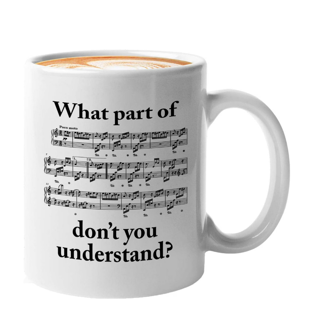 Inspirational Piano Player Quote Print For Musician Coffee Mug