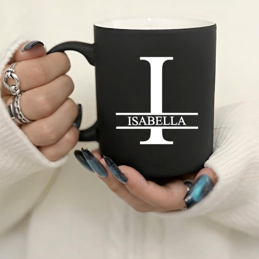 Personalized Letter Ceramic Mug Custom Design