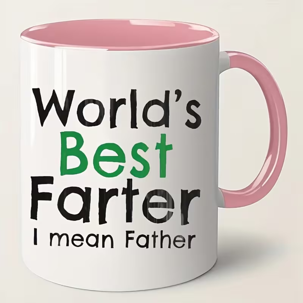 Ceramic Funny Coffee Mug for Dad Humorous Themed Drinkware 1pc