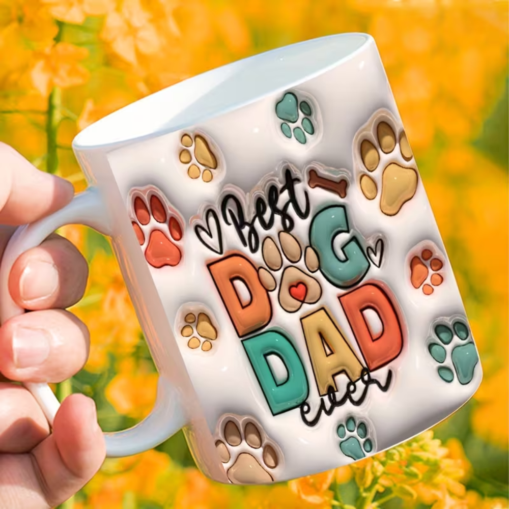 Dog Father Ceramic Coffee Mug for Dad Drinkware 1pc