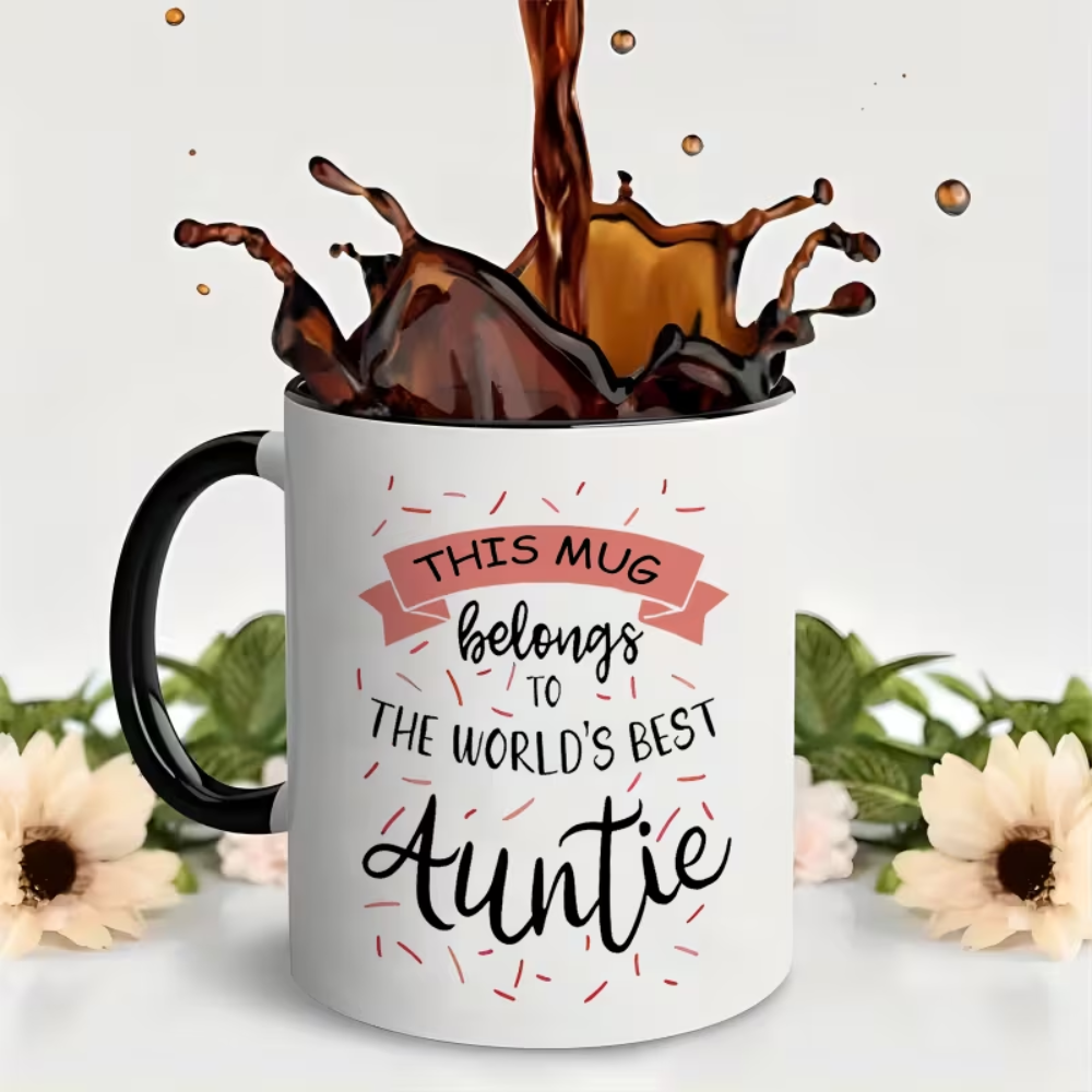 11 oz Ceramic Worlds Best Aunt Coffee Mug Gift Drinkware