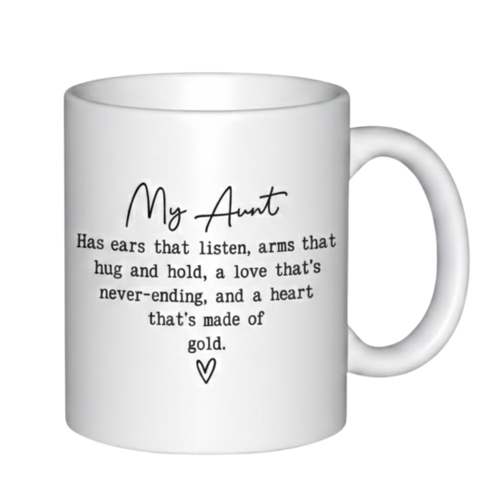 11 oz Ceramic Cherished Auntie Coffee Mug Sentimental Drinkware