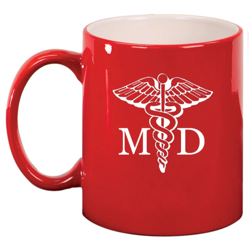 Ceramic Coffee Tea Mug Glass Cup MD Medical Doctor
