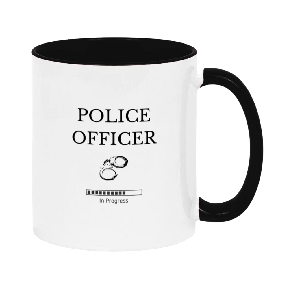 Police Officer Mug, Funny Future Police Officer Gift, Police Officer In Progress Mug