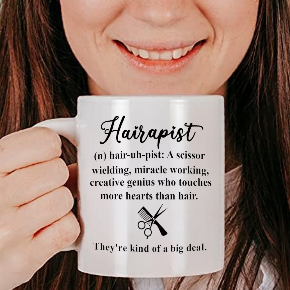Hairapist Miracle Worker Mug – Funny Hairstylist & Hairdresser Gift, Thank You Present