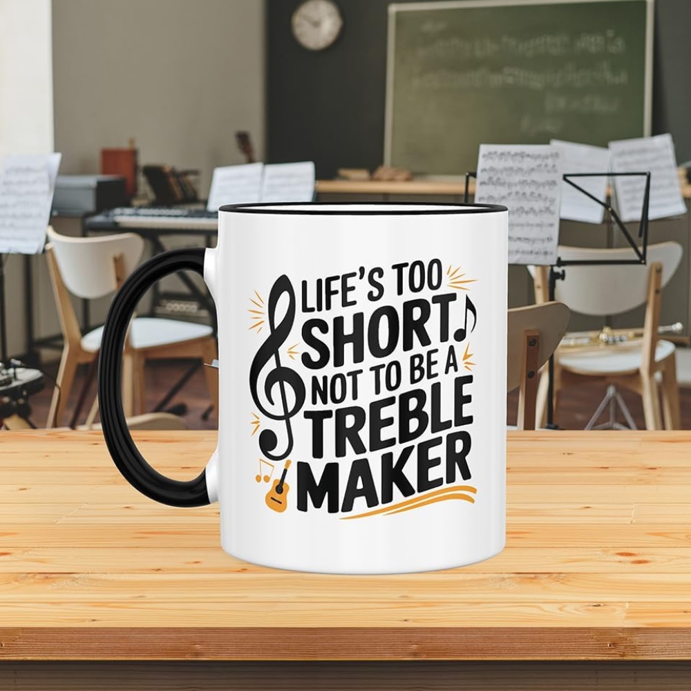 Music Teacher Gifts. 11 Oz Musician Appreciation Mug. Cool Gifts For Music Lovers. Funny Cups For Musicians